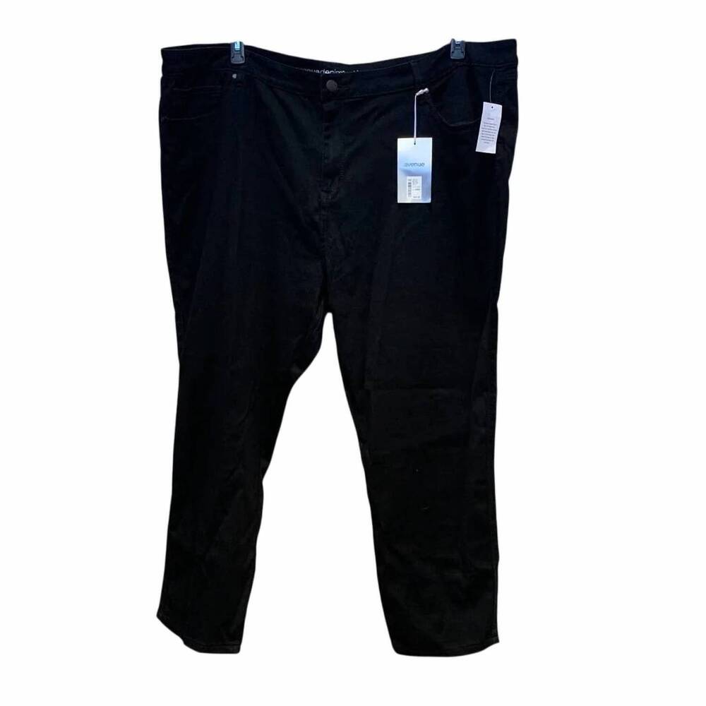 NEW AVENUE women's butter denim skinny jeans - plus in average black